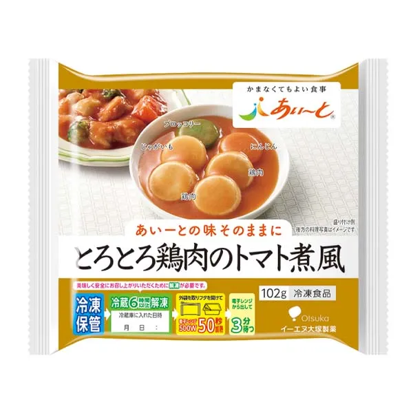 【冷凍】あいーと とろとろ鶏肉のトマト煮風　102g
