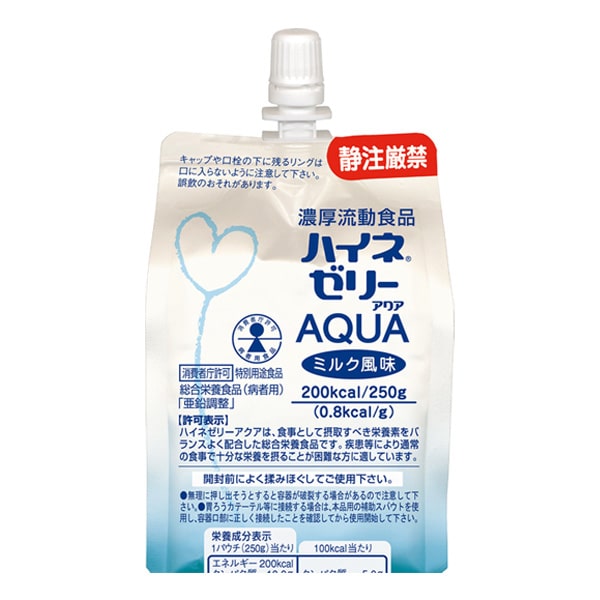 濃厚流動食品 ハイネゼリーAQUA 250g×18個