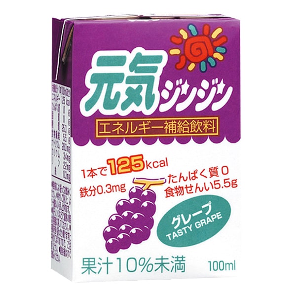 元気ジンジン　グレープ　100ml×18本