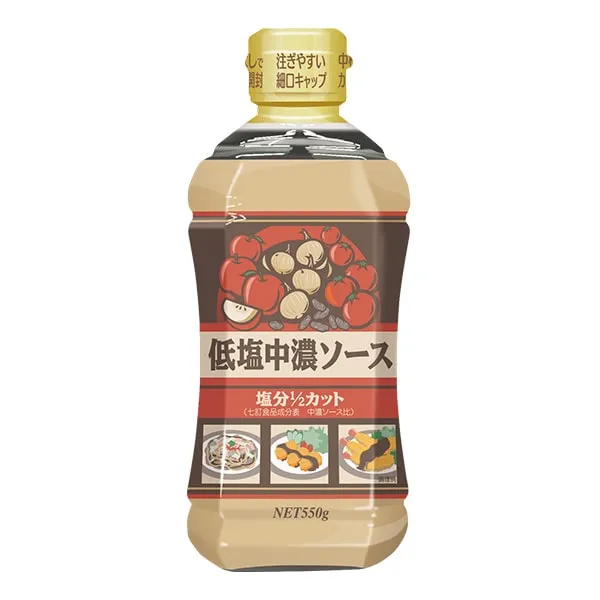 低塩中濃ソース　550ｇ