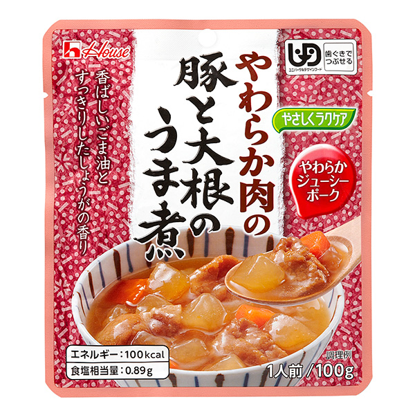 やさしくラクケア　やわらか肉の豚と大根のうま煮100g