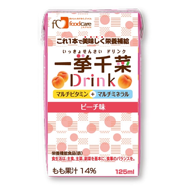 一挙千菜　ピーチ味　125ｍｌ×18