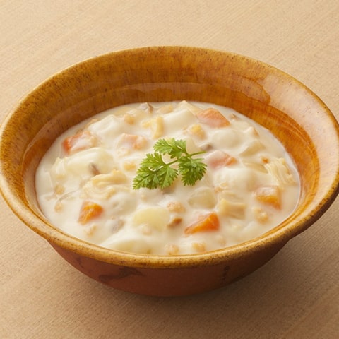 やさしい献立　区分2　Ｙ2-19　海老と貝柱のクリーム煮　100ｇ×6袋