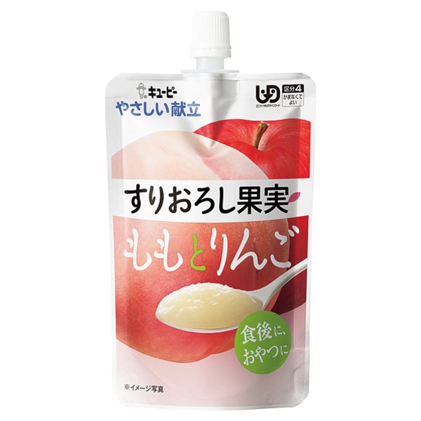 やさしい献立　Y4-12　すりおろし果実　ももとりんご　100ｇ×8袋