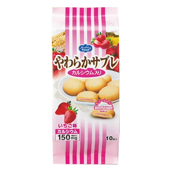 やわらかサブレCa入 いちご味 18g×10