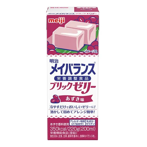 Ｓ）メイバランス ブリックゼリー あずき味　220ｇ×24本