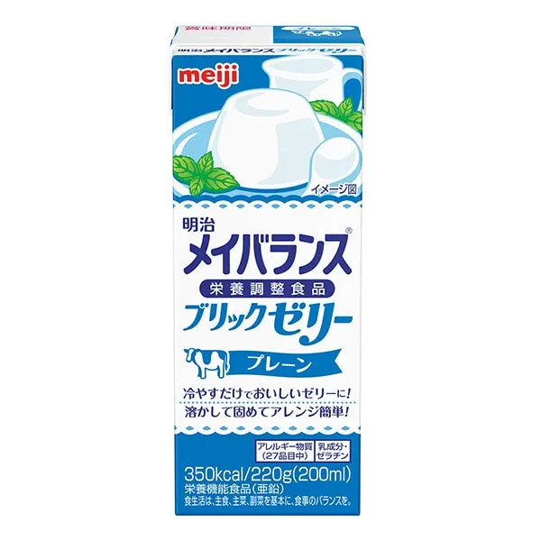 Ｓ）メイバランス ブリックゼリープレーン 220g×24