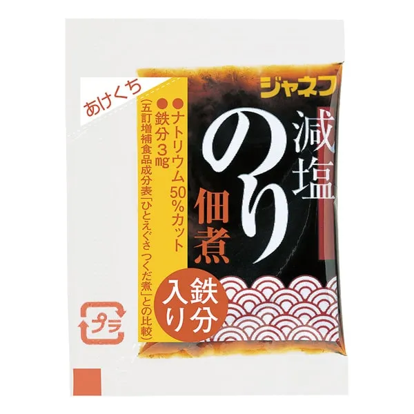 Ｓ）ジャネフ 減塩のり佃煮（鉄分入り）5g×40食