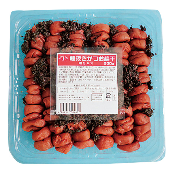 Ｔ）種抜きかつお梅干　500ｇ