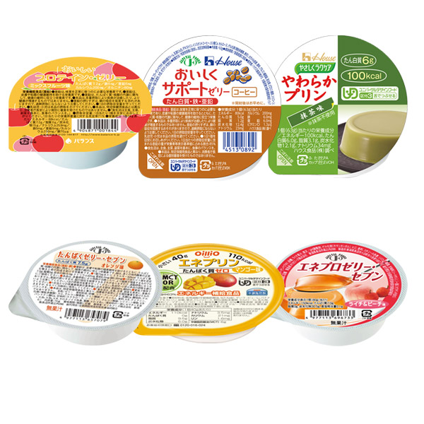 栄養サポートゼリー 6種セット-栄養強化-ビースタイル
