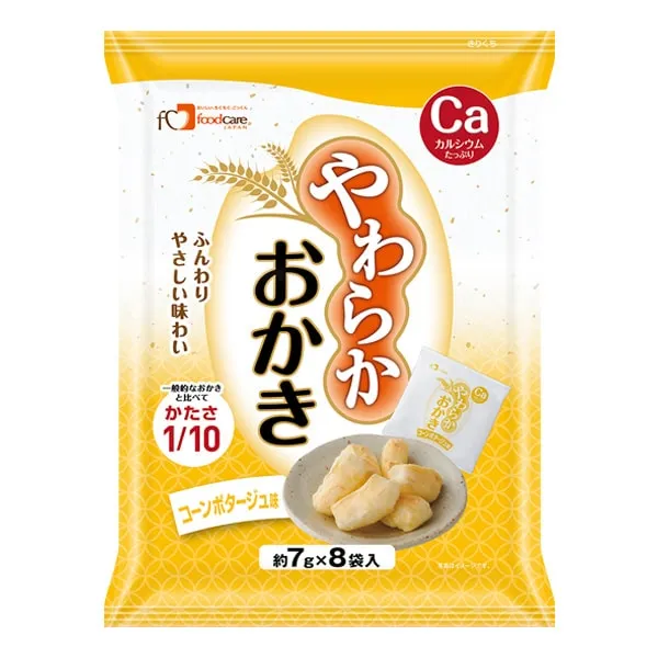 やわらかおかき コーンポタージュ味 7ｇ×8パック