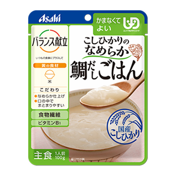 バランス献立 こしひかりのなめらか鯛だしごはん 100g
