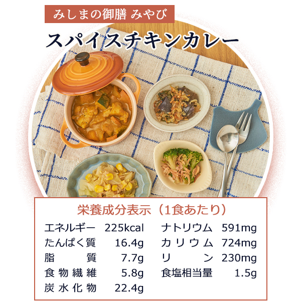 みしまの御膳みやび スパイスチキンカレー 250g