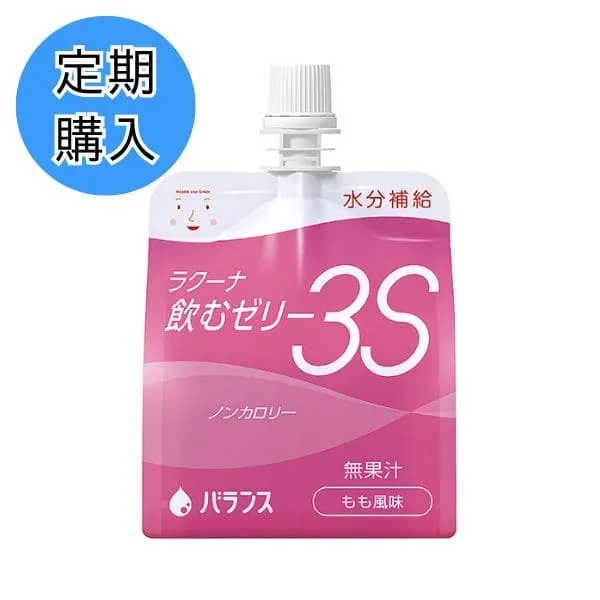 【定期購入】ラクーナ飲むゼリー３Ｓ　もも風味　150ｇ×30個