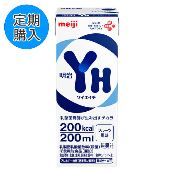 【定期購入】明治YHワイエイチ 200ml×24