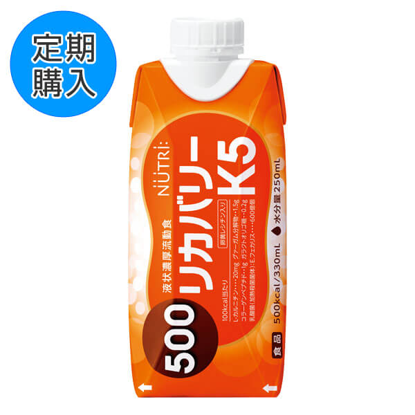 【定期購入】リカバリーK5 500kcal　330mL×18本