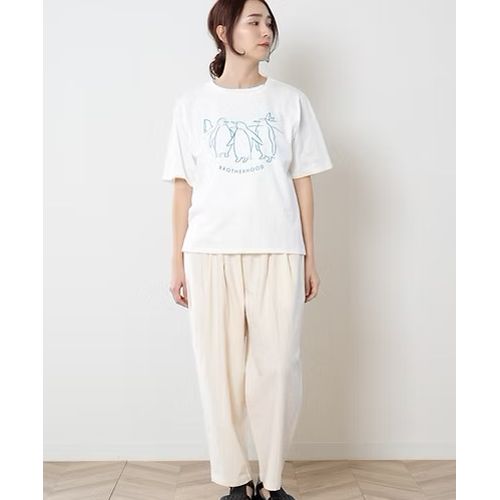 [クーポンで20%OFF]ナチュカラ/nachukara ナチュラル天竺BrotherhoodTシャツ 半袖Tシャツ プリントTシャツ nk358272C レディース[1点のみメール便可能] nachukara [クーポンで20%OFF]ナチュカラ/nachukara ナチュラル