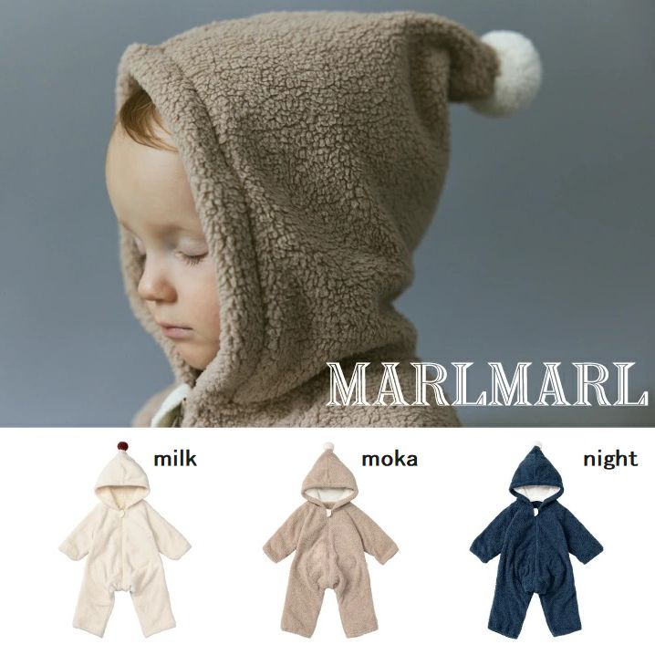 etoile ベビーアウター とんがりフード【MARLMARL】マールマール （3色