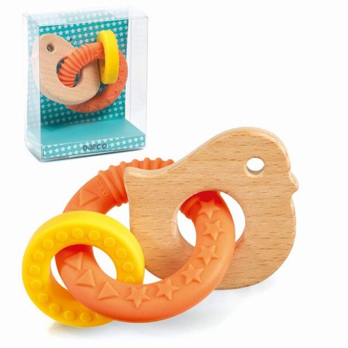 通年 Djeco ジェコ ピティ バード 知育玩具 木製 にぎにぎ かみかみ Dj