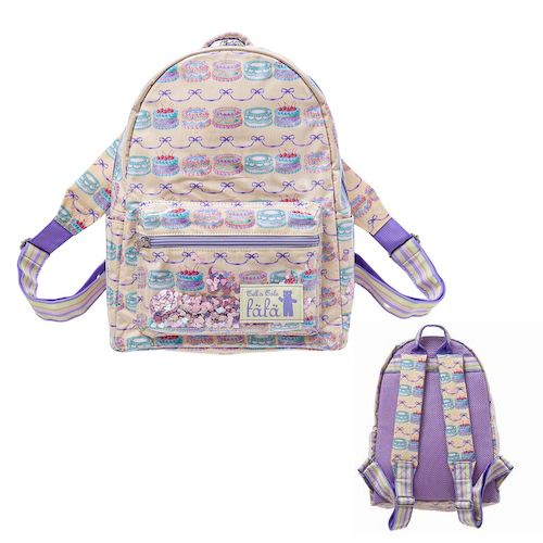 【通年】fafa【フェフェ】MIRIELLE | スパンコール入リュックサック(KIDS)  ケーキ柄（2色）mirielle_6115-2008［セール対象外］