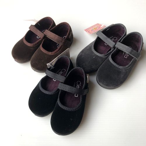 cienta【シエンタ】ベルクロ ストラップシューズ（for  baby/kids）〔ベロア〕（3+1色）（19(11.0cm)～28(17.0cm)）400_075