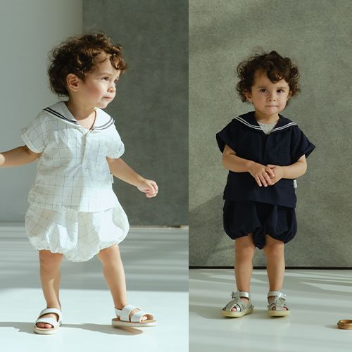 MARLMARL ロンパース ハーフパンツ3点セット 80 MARLMARL ロンパース