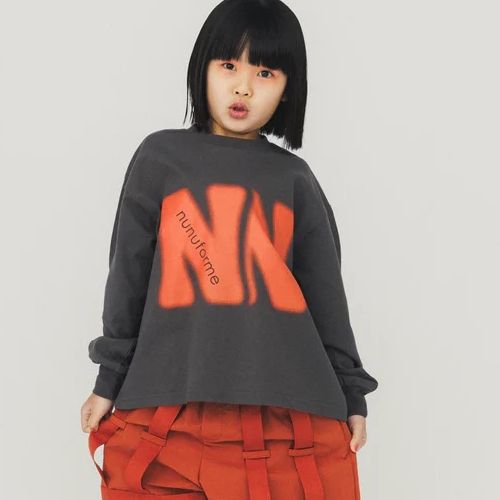 nunuforme【ヌヌフォルム】新品未使用2025SSコラボT 2025秋冬】nunuforme【ヌヌフォルム】NNプリント 長袖Tシャツ（3