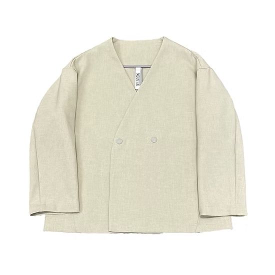 polyester canapa jacket ノーカラージャケット 【セレモニー