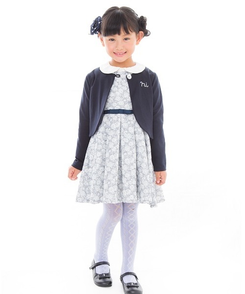 2019通年/セレモニー】nino【ニノ】フラワーワンピース(日本製  