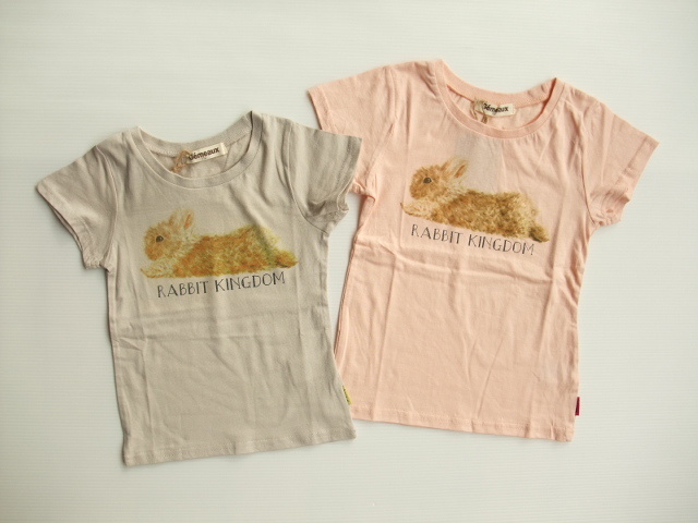 19春夏 Gemeaux ジェモー うさぎプリント Tee 2色 80 140 Ga16