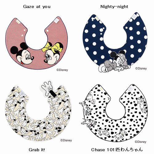 刺繍スタイ　専用 MARLMARL【マールマール】Disney スタイ(名入れ刺繍可能)（6色