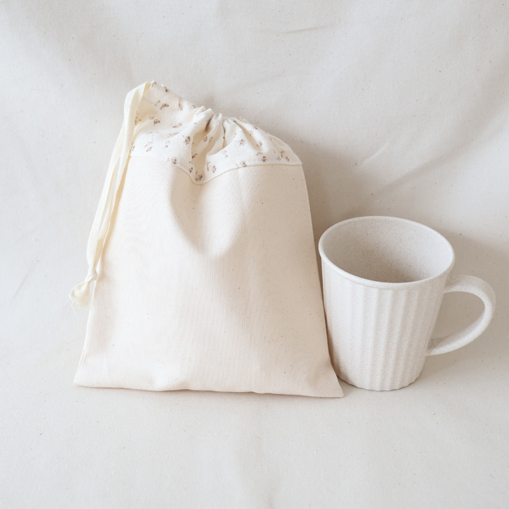 コップ袋 2color ローズミニョンヌ ハンドメイド