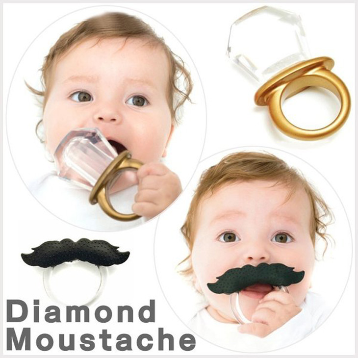 ダイヤモンド・ムスタッシュティーサー 2types 歯固め