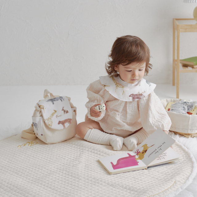 ANIMAL WORLD]世界にひとつの名入れベビーリュック【1colors】アニマル