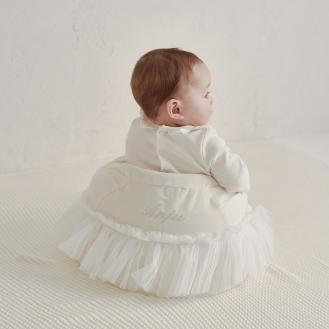 バンボカバー 名入れ】チュールバンボカバー 2color ベビーチェアカバー | 名前入り