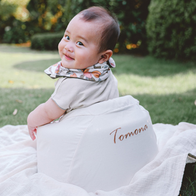 名前入りバンボカバー【1color】バンボ/ベビーチェアカバー/ナチュラル  