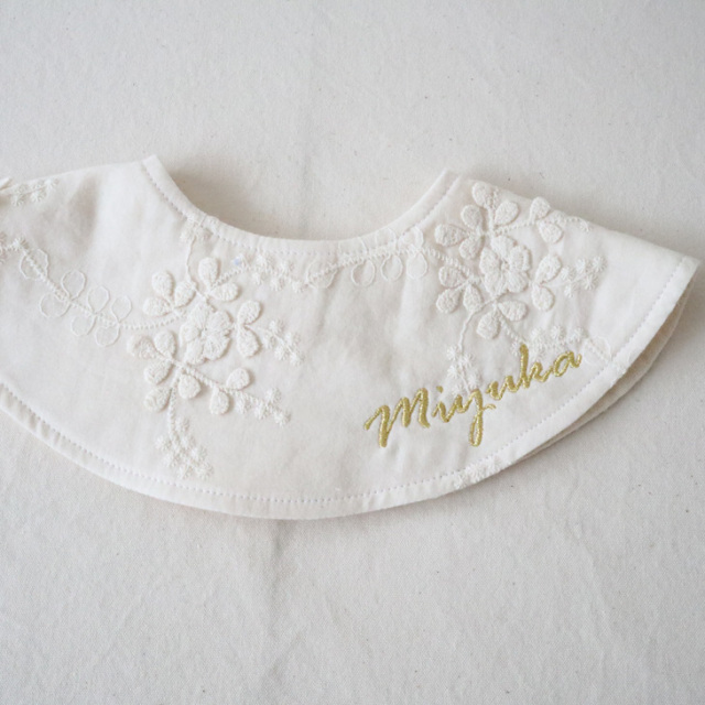 名前入り 刺繍スタイ 【 動物シリーズ 】 ハンドメイド スタイ 簡単