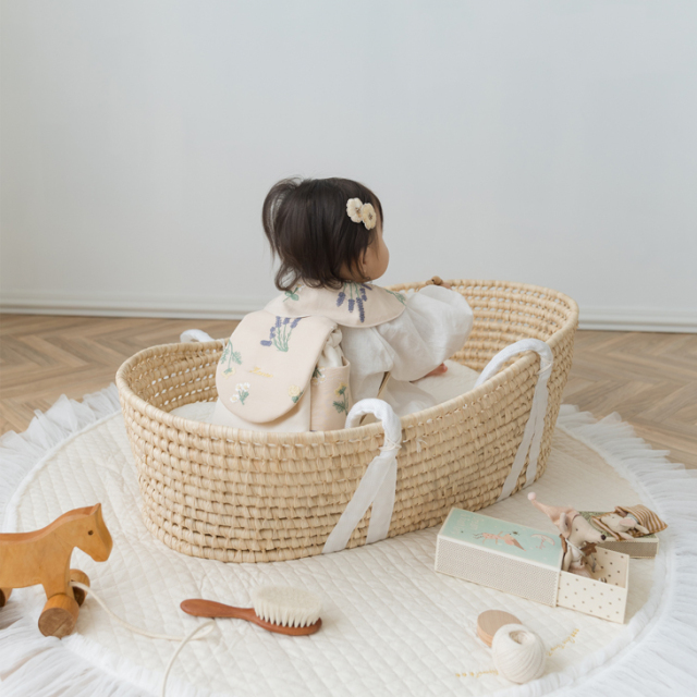 ハンドメイドスタイ　ベビーリュック　オーダー　菜の花様 ハンドメイドスタイ ベビーリュック オーダー 菜の花様