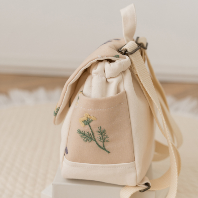 ハンドメイドスタイ　ベビーリュック　オーダー　菜の花様 ハンドメイドスタイ ベビーリュック オーダー 菜の花様