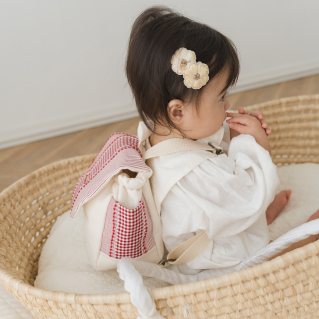 名入れ】世界にひとつのベビーリュック ミックスライン ハンドメイド