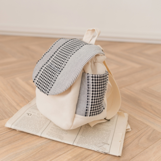 名入れ】世界にひとつのベビーリュック ミックスライン ハンドメイド