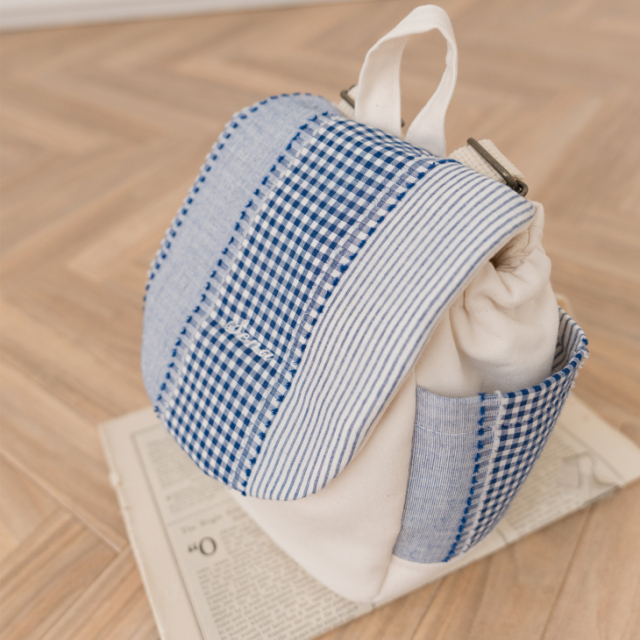 名入れ】世界にひとつのベビーリュック ミックスライン ハンドメイド