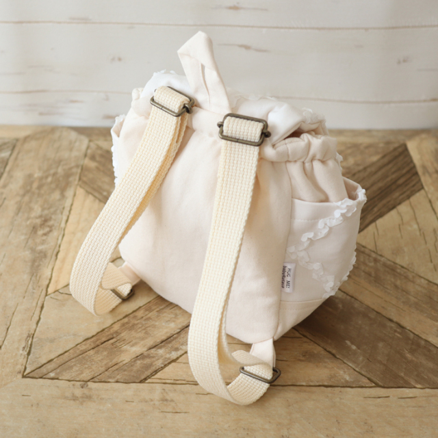 名入れ】世界にひとつのベビーリュック2colors ダイヤモンドフリル