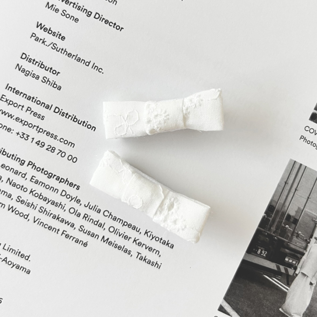 オーガンジーリボン ベビークリップ ミニミニサイズ キャンディスター