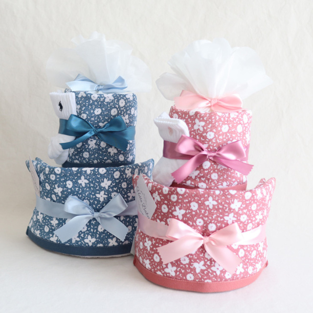 おむつケーキ 出産祝い ラルフローレン名入れタオル2段おむつケーキ 2colors 男の子 女の子 タオルセット 名入れ 靴下 Ralphlauren 送料込 名前入り出産祝い おむつケーキ専門店babyrotaco ベビーロタコ