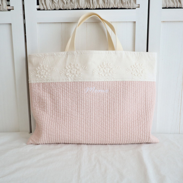 FLOWER EMBROIDERY]入園・入学2点セット【2color】フラワーエンブロイ  