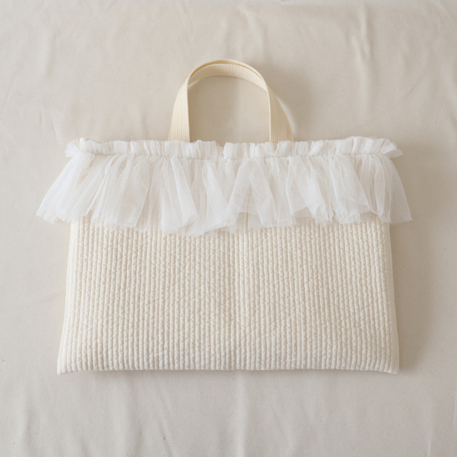 【名入れ】レッスンバッグ 2color チュール ハンドメイド
