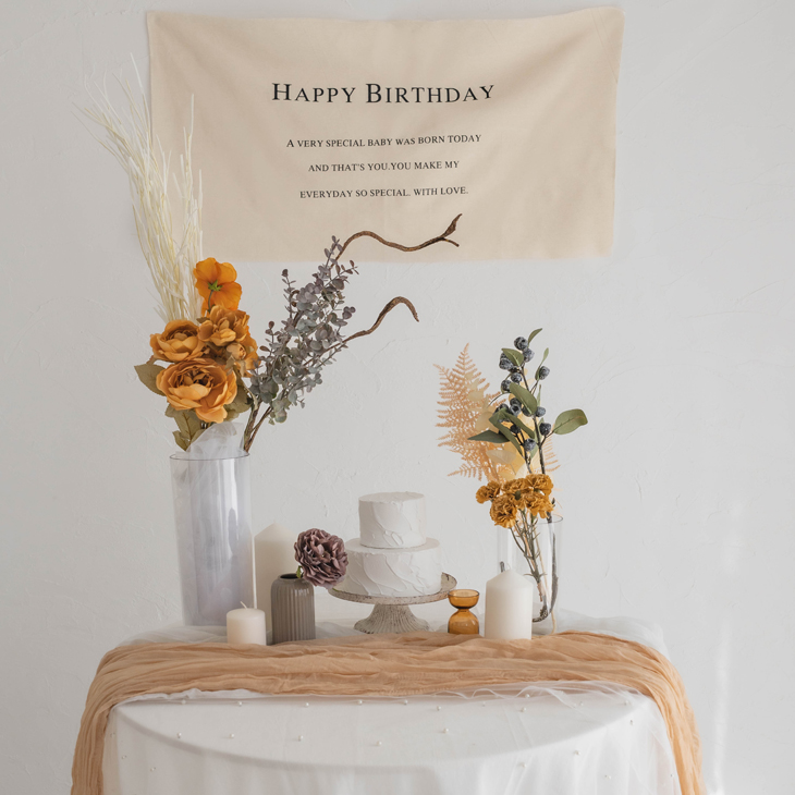 【おうちフォトレンタル】Bloom Memory - Warm Brown Flower｜2泊3日・往復送料込み