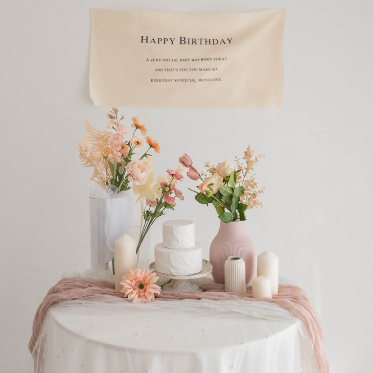 【おうちフォトレンタル】Bloom Memory - Baby Pink Flower｜2泊3日・往復送料込み