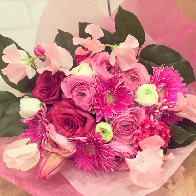 おまかせ花束3850円 フラワーギフト 花を贈るなら フラワーショップベビーブレス